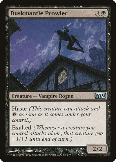 2012 Magic: The Gathering: Magic 2013 (M13) (M13) - Duskmantle Prowler (#91, Uncommon) (, Near Mint)