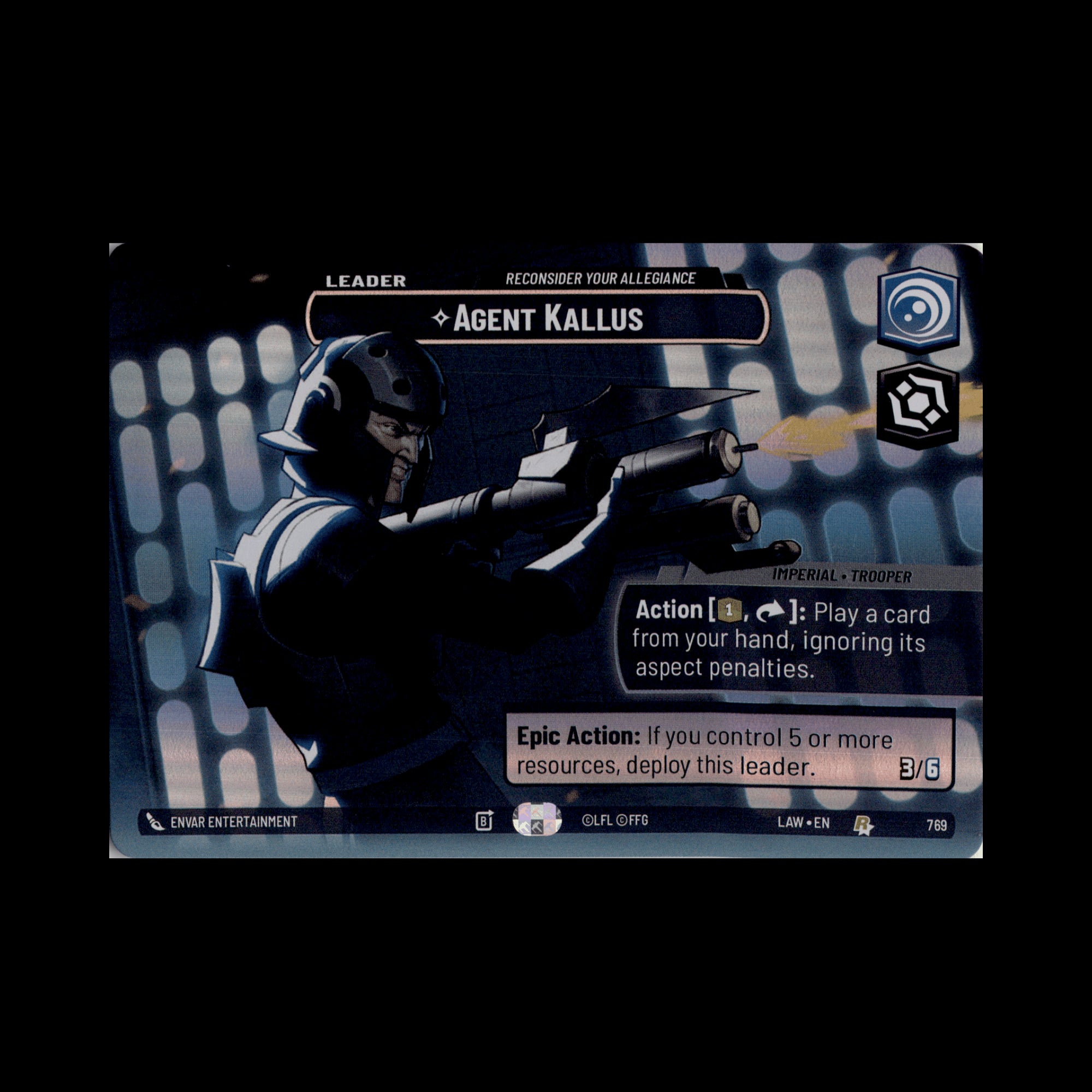 Agent Kallus - Reconsider Your Allegiance (Showcase) (Back)