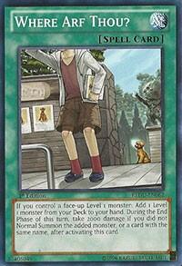 2012 YuGiOh: Return of the Duelist (REDU) - Where Arf Thou (#REDU-EN062, Common) (1st Edition, Near Mint)