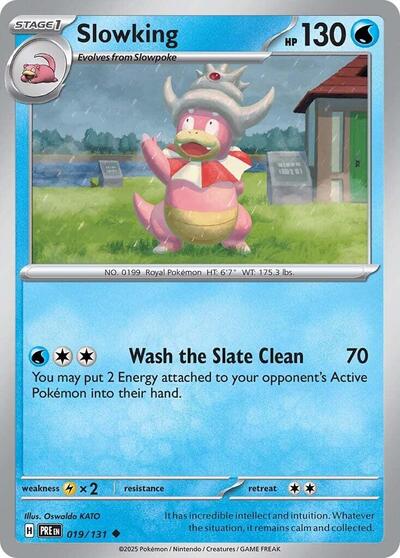 2025 Pokemon: SV: Prismatic Evolutions (PRE) - Slowking (#019/131, Uncommon) (, Near Mint)
