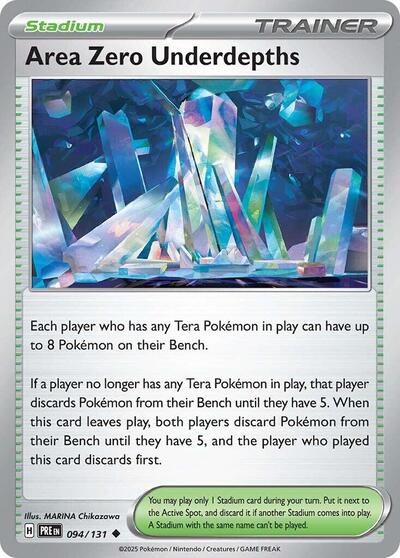 2025 Pokemon: SV: Prismatic Evolutions (PRE) - Area Zero Underdepths (#094/131, Uncommon)