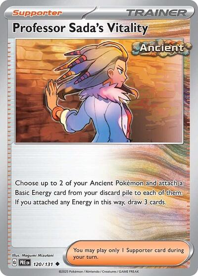 2025 Pokemon: SV: Prismatic Evolutions (PRE) - Professor Sadas Vitality (#120/131, Uncommon) (, Near Mint)