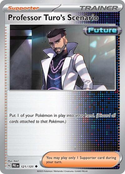 2025 Pokemon: SV: Prismatic Evolutions (PRE) - Professor Turos Scenario (#121/131, Uncommon) (, Near Mint)