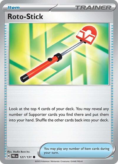 2025 Pokemon: SV: Prismatic Evolutions (PRE) - Roto Stick (#127/131, Common) (, Near Mint)