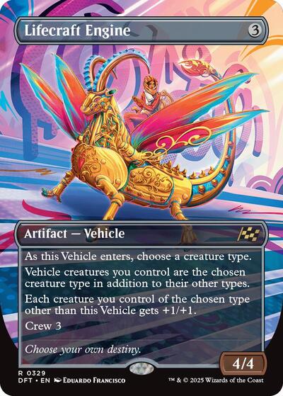 2025 Magic: The Gathering: Aetherdrift (DFT) - Lifecraft Engine Borderless (#329, Rare) (, Lightly Played)