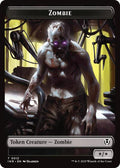 2025 Magic: The Gathering: Innistrad Remastered (INR) - Zombie 0011 Zombie 0012 Double Sided Token (#11 // 12, T) (, Near Mint)