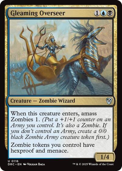 2025 Magic: The Gathering: Commander: Aetherdrift (DRC) - Gleaming Overseer (#116, Uncommon) (, Near Mint)
