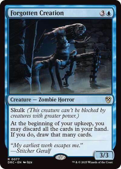 2025 Magic: The Gathering: Commander: Aetherdrift (DRC) - Forgotten Creation (#77, Rare) (, Near Mint)