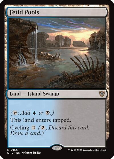 2025 Magic: The Gathering: Commander: Aetherdrift (DRC) - Fetid Pools (#156, Rare) (, Near Mint)