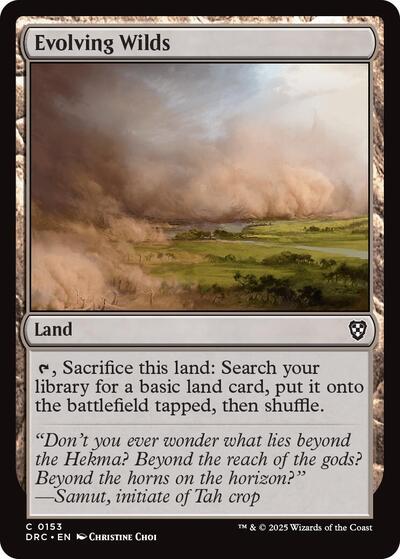 2025 Magic: The Gathering: Commander: Aetherdrift (DRC) - Evolving Wilds 0153 (#153, Common) (, Near Mint)