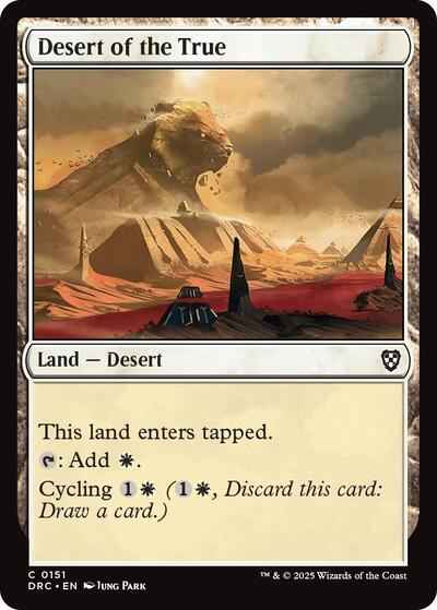 2025 Magic: The Gathering: Commander: Aetherdrift (DRC) - Desert of the True (#151, Common) (, Near Mint)