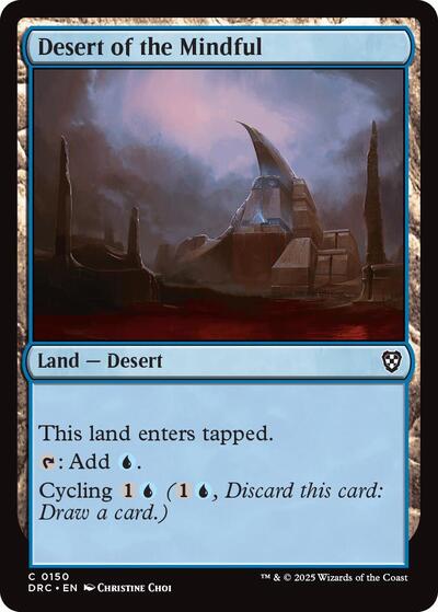 2025 Magic: The Gathering: Commander: Aetherdrift (DRC) - Desert of the Mindful (#150, Common) (, Near Mint)