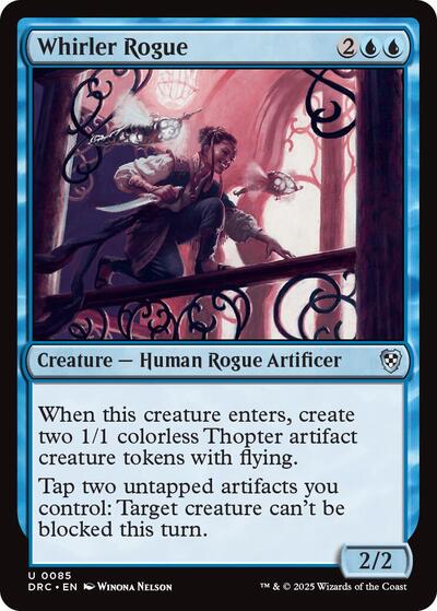 2025 Magic: The Gathering: Commander: Aetherdrift (DRC) - Whirler Rogue (#85, Uncommon) (, Near Mint)