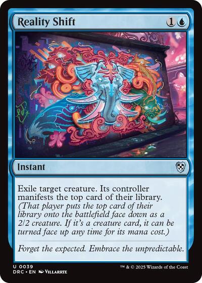 2025 Magic: The Gathering: Commander: Aetherdrift (DRC) - Reality Shift (#39, Uncommon) (, Near Mint)