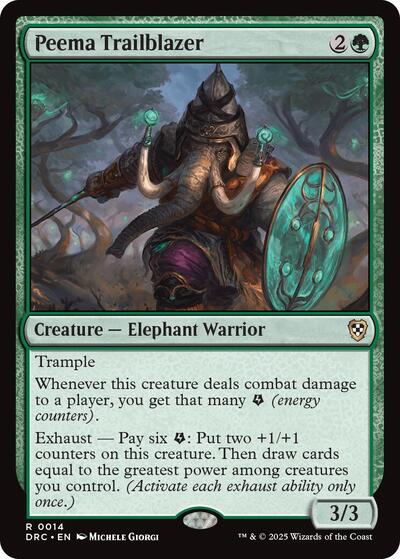 2025 Magic: The Gathering: Commander: Aetherdrift (DRC) - Peema Trailblazer (#14, Rare) (, Near Mint)
