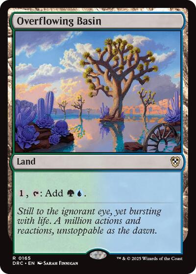 2025 Magic: The Gathering: Commander: Aetherdrift (DRC) - Overflowing Basin (#165, Rare) (, Near Mint)