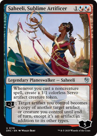 2025 Magic: The Gathering: Commander: Aetherdrift (DRC) - Saheeli Sublime Artificer (#119, Uncommon) (, Near Mint)