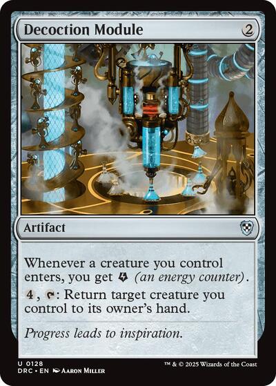 2025 Magic: The Gathering: Commander: Aetherdrift (DRC) - Decoction Module (#128, Uncommon) (, Near Mint)