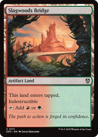 2025 Magic: The Gathering: Commander: Aetherdrift (DRC) - Slagwoods Bridge (#171, Common) (, Near Mint)