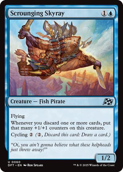 2025 Magic: The Gathering: Aetherdrift (DFT) - Scrounging Skyray (#60, Uncommon) (Foil, Near Mint)