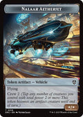 2025 Magic: The Gathering: Commander: Aetherdrift (DRC) - Nalaar Aetherjet Treasure Double Sided Token (#16 // 11, T) (, Near Mint)