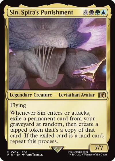 2025 Magic: The Gathering: FINAL FANTASY (FIN) - Sin Spiras Punishment (#242, Rare) (, Near Mint)