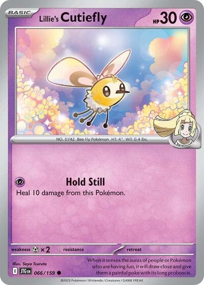 2025 Pokemon: SV09: Journey Together (JTG) - Lillies Cutiefly (#066/159, Common) (, Near Mint)