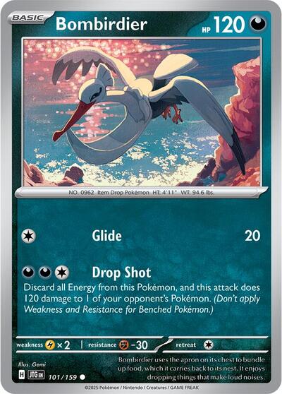 2025 Pokemon: SV09: Journey Together (JTG) - Bombirdier (#101/159, Common)