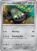 2025 Pokemon: SV09: Journey Together (JTG) - Galarian Stunfisk (#106/159, Common) (, Lightly Played)