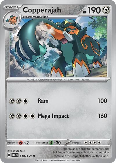 2025 Pokemon: SV09: Journey Together (JTG) - Copperajah (#110/159, Uncommon) (, Near Mint)