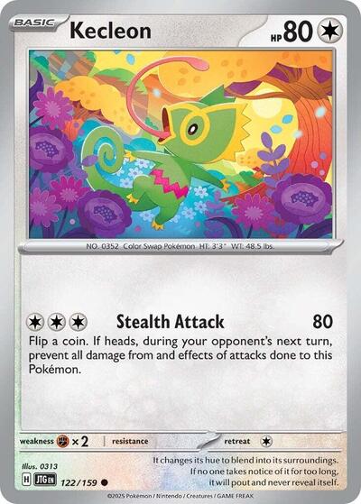 2025 Pokemon: SV09: Journey Together (JTG) - Kecleon (#122/159, Common) (, Near Mint)