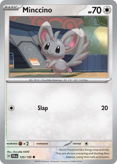 2025 Pokemon: SV09: Journey Together (JTG) - Minccino (#125/159, Common) (, Lightly Played)