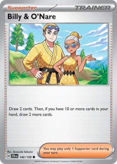 2025 Pokemon: SV09: Journey Together (JTG) - Billy and ONare (#142/159, Common) (, Near Mint)
