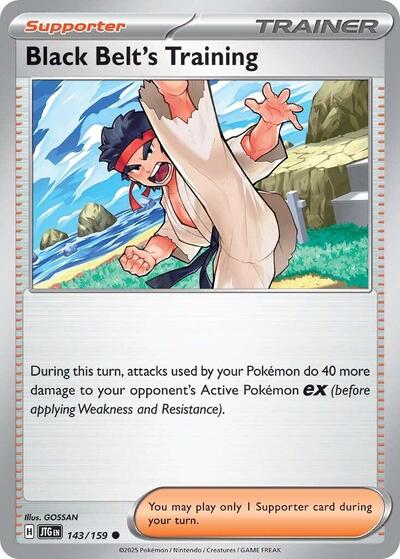 2025 Pokemon: SV09: Journey Together (JTG) - Black Belts Training 143 159 (#143/159, Common)