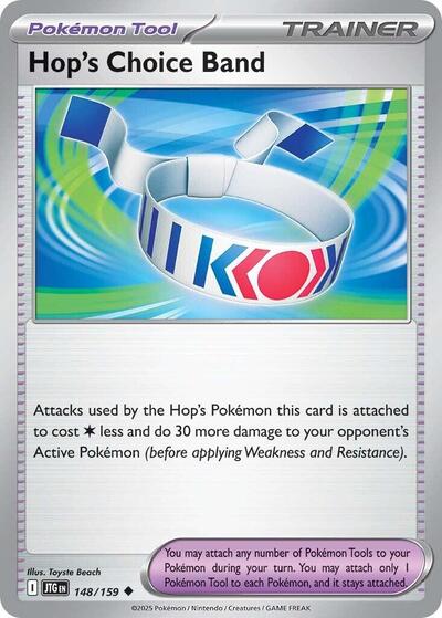 2025 Pokemon: SV09: Journey Together (JTG) - Hops Choice Band (#148/159, Uncommon) (, Near Mint)