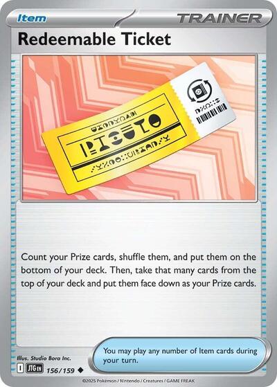 2025 Pokemon: SV09: Journey Together (JTG) - Redeemable Ticket (#156/159, Uncommon) (, Near Mint)