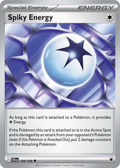2025 Pokemon: SV09: Journey Together (JTG) - Spiky Energy 159 159 (#159/159, Uncommon) (, Near Mint)