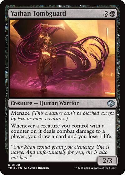 2025 Magic: The Gathering: Tarkir: Dragonstorm (TDM) - Yathan Tombguard (#100, Uncommon) (, Near Mint)