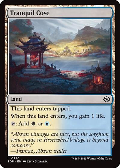 2025 Magic: The Gathering: Tarkir: Dragonstorm (TDM) - Tranquil Cove (#270, Land) (, Near Mint)