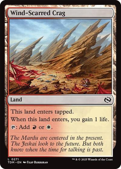 2025 Magic: The Gathering: Tarkir: Dragonstorm (TDM) - Wind Scarred Crag (#271, Land) (, Near Mint)