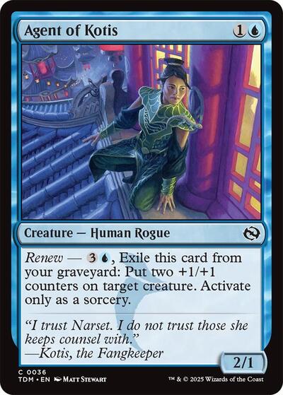 2025 Magic: The Gathering: Tarkir: Dragonstorm (TDM) - Agent of Kotis (#36, Common) (, Near Mint)