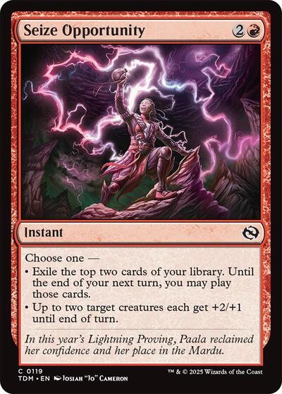 2025 Magic: The Gathering: Tarkir: Dragonstorm (TDM) - Seize Opportunity (#119, Common) (, Near Mint)
