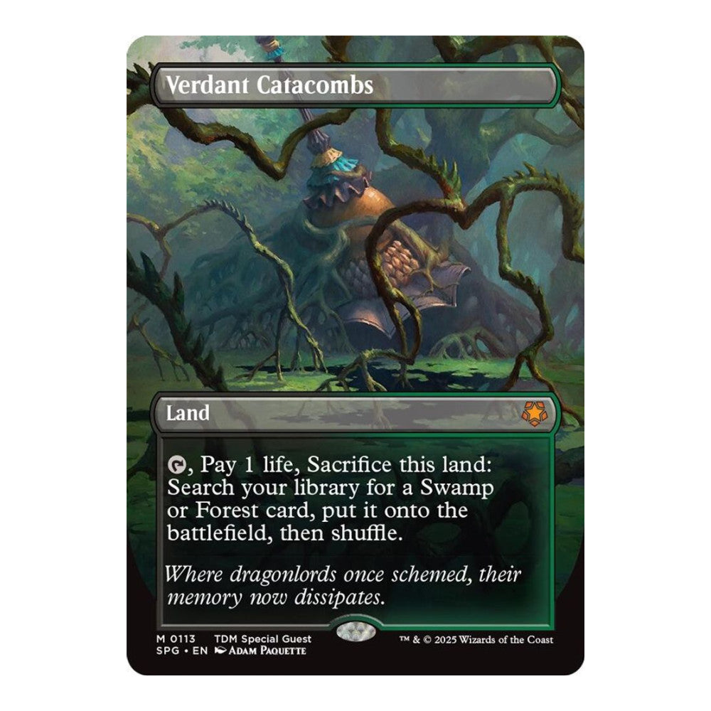 2026 Magic: The Gathering: Special Guests (SPG) - Verdant Catacombs (Borderless) (#113, Mythic Rare)