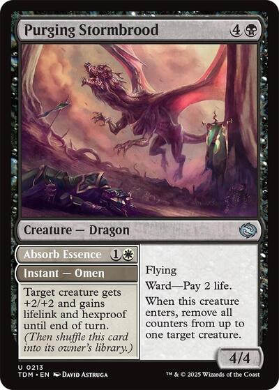 2025 Magic: The Gathering: Tarkir: Dragonstorm (TDM) - Purging Stormbrood (#213, Uncommon) (Foil, Near Mint)