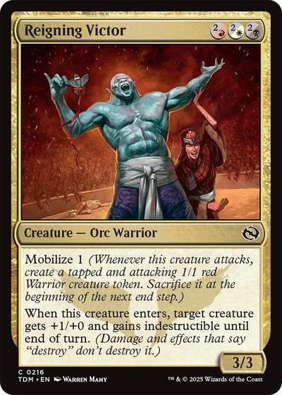 2025 Magic: The Gathering: Tarkir: Dragonstorm (TDM) - Reigning Victor (#216, Common) (, Near Mint)