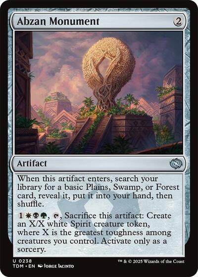 2025 Magic: The Gathering: Tarkir: Dragonstorm (TDM) - Abzan Monument (#238, Uncommon) (, Near Mint)