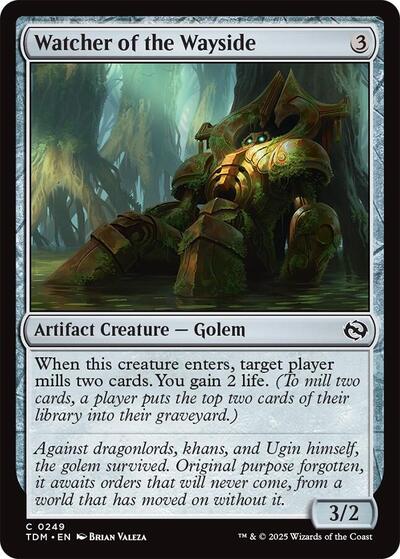 2025 Magic: The Gathering: Tarkir: Dragonstorm (TDM) - Watcher of the Wayside (#249, Common)