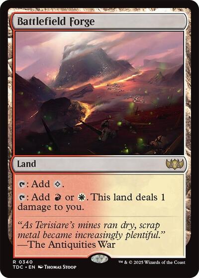 2025 Magic: The Gathering: Commander: Tarkir: Dragonstorm (TDC) - Battlefield Forge (#340, Rare) (, Near Mint)