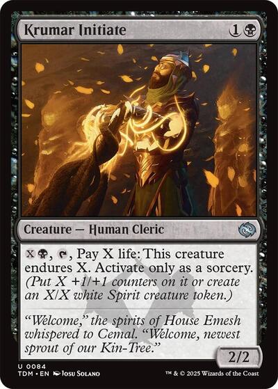 2025 Magic: The Gathering: Tarkir: Dragonstorm (TDM) - Krumar Initiate (#84, Uncommon) (, Near Mint)