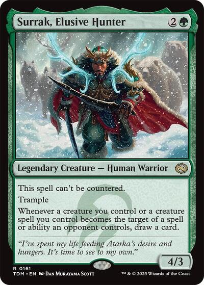 2025 Magic: The Gathering: Tarkir: Dragonstorm (TDM) - Surrak Elusive Hunter (#161, Rare) (, Near Mint)